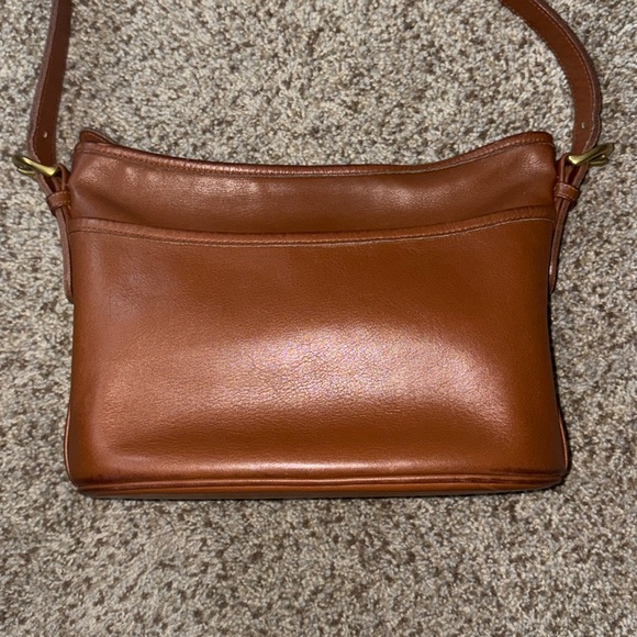 Coach Handbags - Vintage 90s COACH WORTH Classic Crossbody Bag #4143 Camel Leather